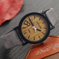 Men's Minimalist Wood Look Fashion Watch