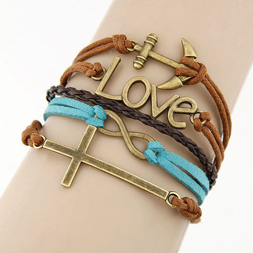 Charm Multilayer Leather Bracelet for Women ( FREE )