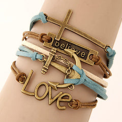 Charm Multilayer Leather Bracelet for Women ( FREE )