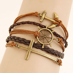 Charm Multilayer Leather Bracelet for Women ( FREE )