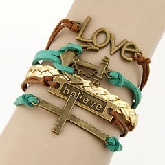 Charm Multilayer Leather Bracelet for Women ( FREE )