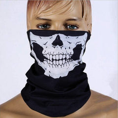 2017 Halloween Skull Skeleton Mask Motorcycle Bicycle Multi Function Scarf Half Face Masks Cap Neck Ghost Scarf Ski Mask outdoor