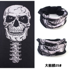 2017 Halloween Skull Skeleton Mask Motorcycle Bicycle Multi Function Scarf Half Face Masks Cap Neck Ghost Scarf Ski Mask outdoor