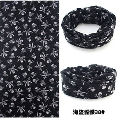 2017 Halloween Skull Skeleton Mask Motorcycle Bicycle Multi Function Scarf Half Face Masks Cap Neck Ghost Scarf Ski Mask outdoor